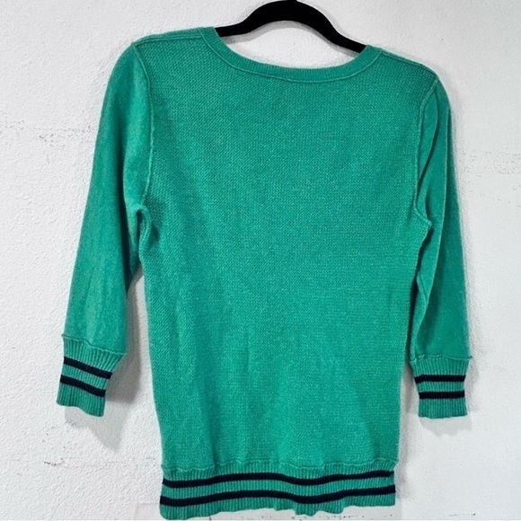 DE RIGUEUR wool blend green sweater size:M - Picture 6 of 12